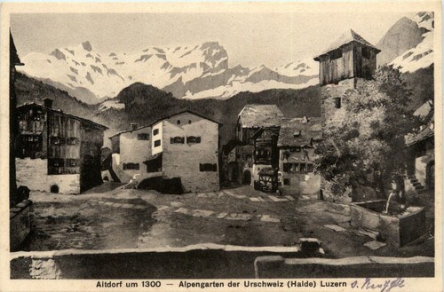 Luzern alpengarten der - luzern,